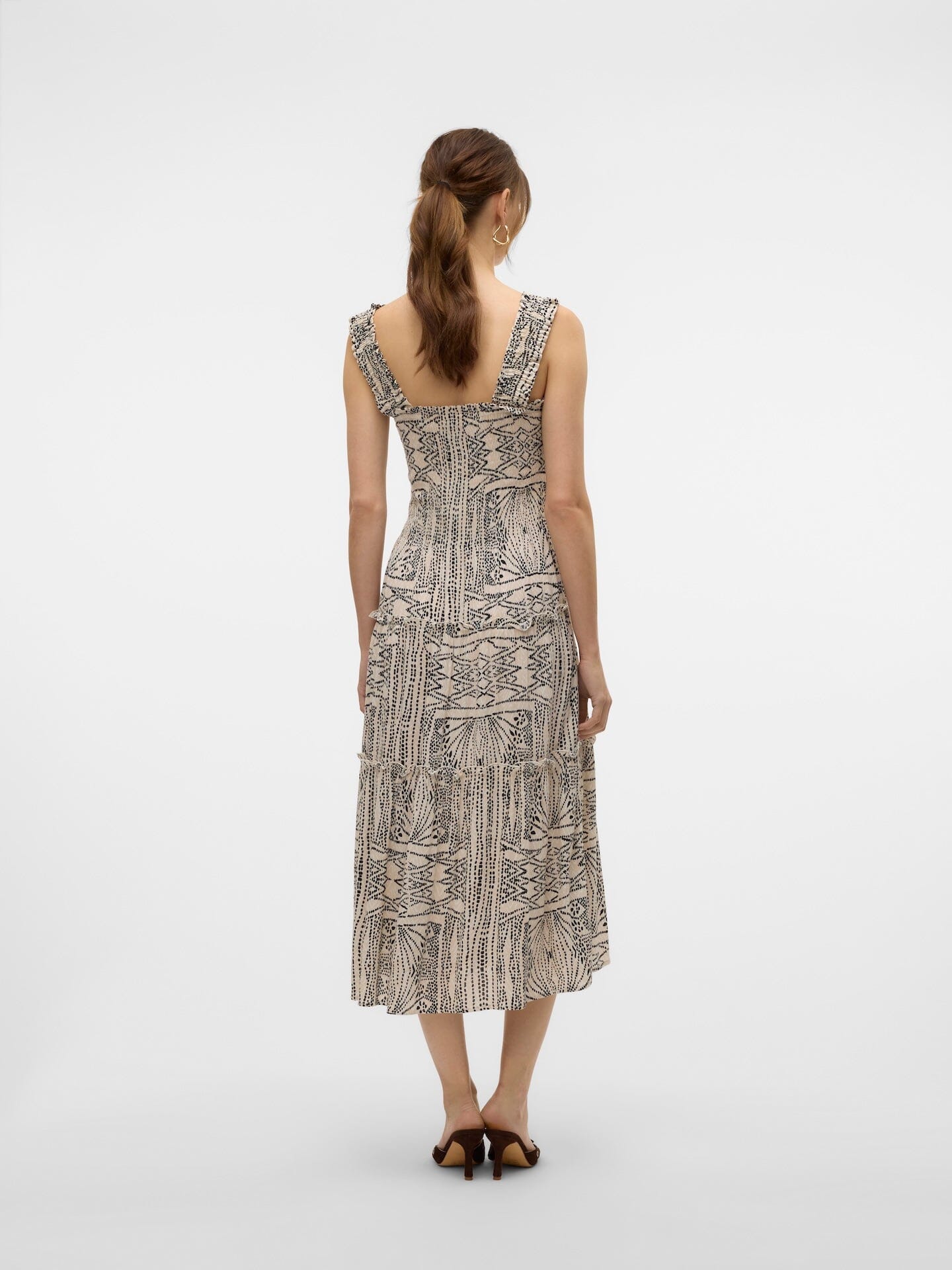 Menny Smock Dress | Oatmeal Tenna Dresses Vero Moda 