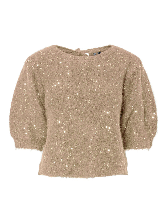 Mesva Tie Knit | Greige Knitwear Pieces 