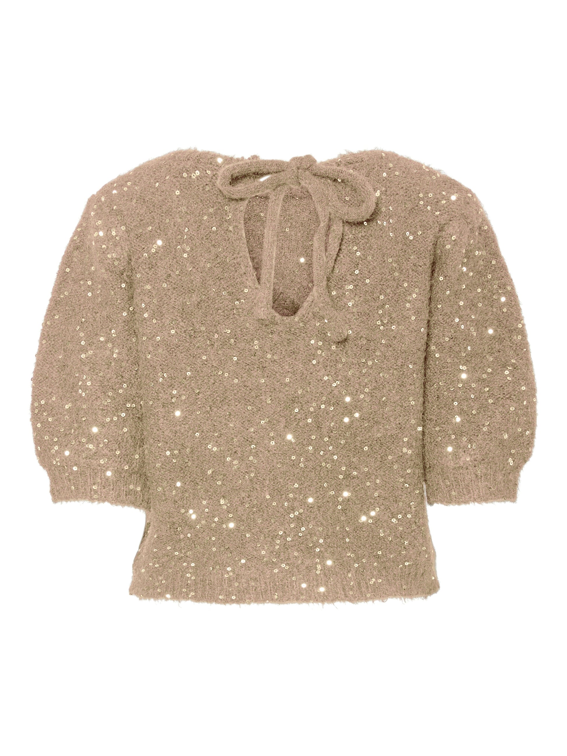 Mesva Tie Knit | Greige Knitwear Pieces 