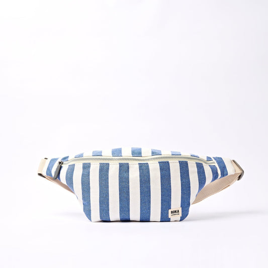 Mill Hill Crossbody Bag | Denim Stripe Backpacks Roka 