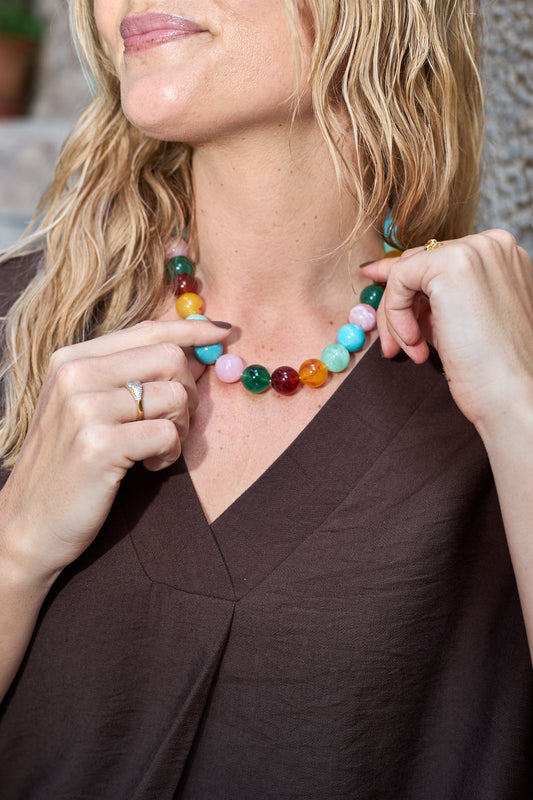 Milova Necklace | Spring Necklaces Black Colour 