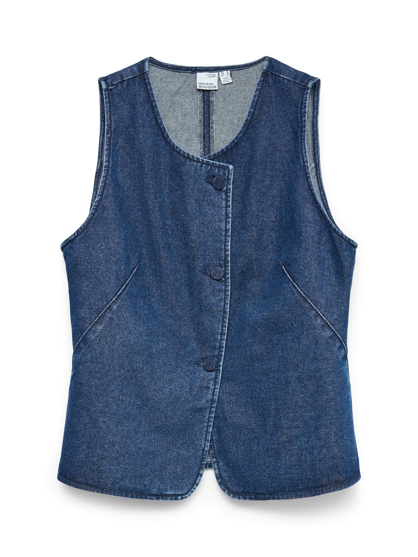 Mindy Waistcoat | Dark Blue Denim Waistcoat Vero Moda 