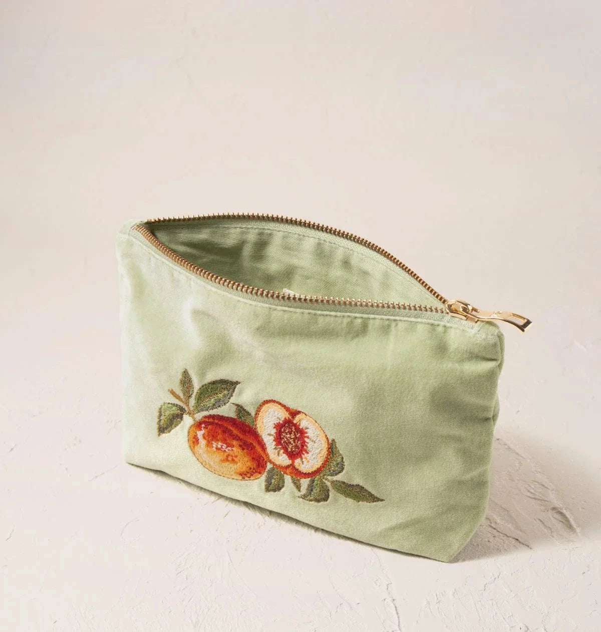 Mini Pouch | Summer Peach | Celadon Make up Bag Elizabeth Scarlett 