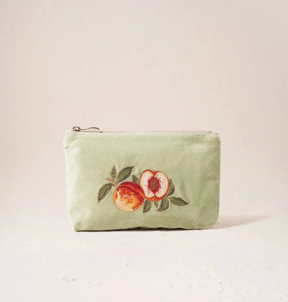 Mini Pouch | Summer Peach | Celadon Make up Bag Elizabeth Scarlett 