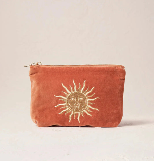 Mini Pouch | Sun Goddess | Rust Make up Bag Elizabeth Scarlett 