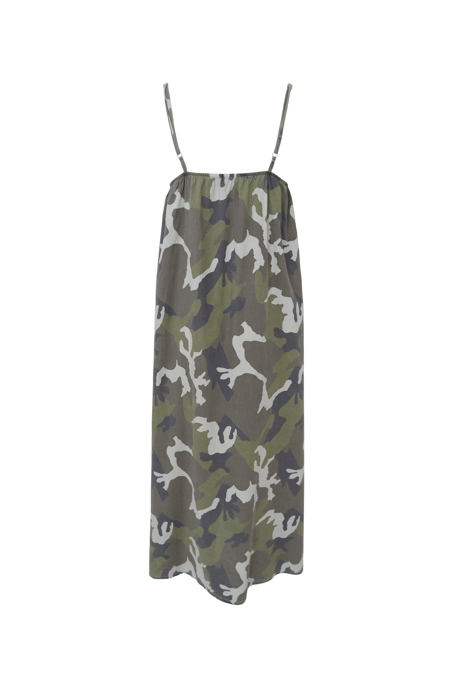 Minna Strap Dress | Camouflage Dresses Black Colour 