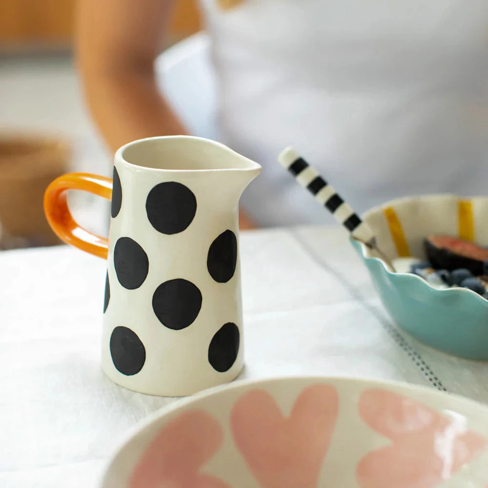 Mono Spot Small Jug with Handle Jug Caroline Gardner 