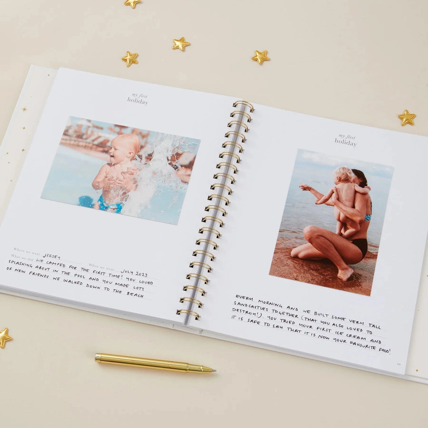 My Baby Book | White Stationery Blush and Gold 
