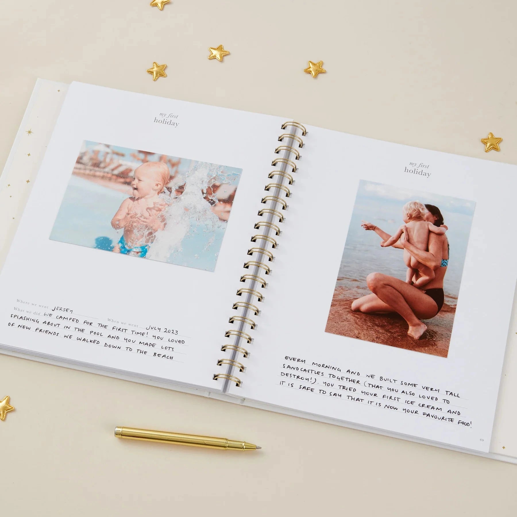 My Baby Book | White Stationery Blush and Gold 