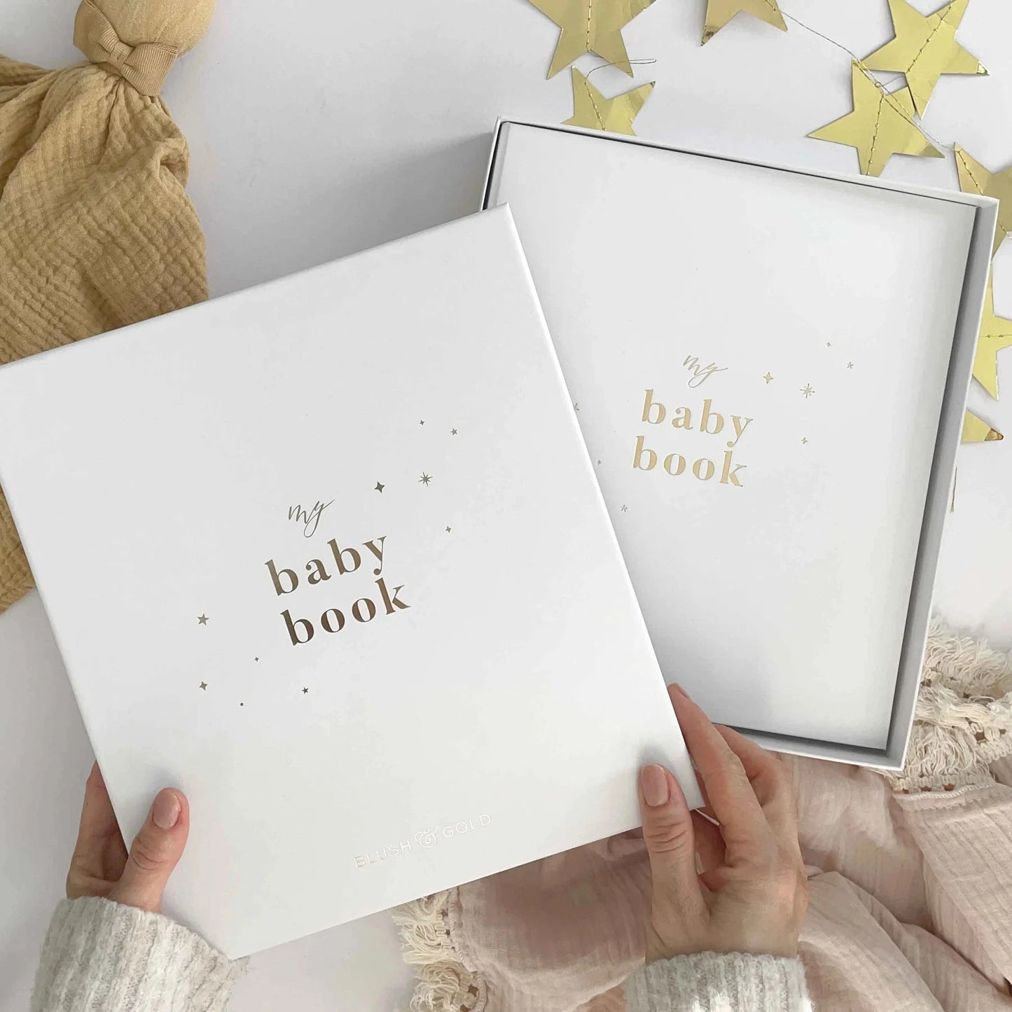 My Baby Book | White Stationery Blush and Gold 