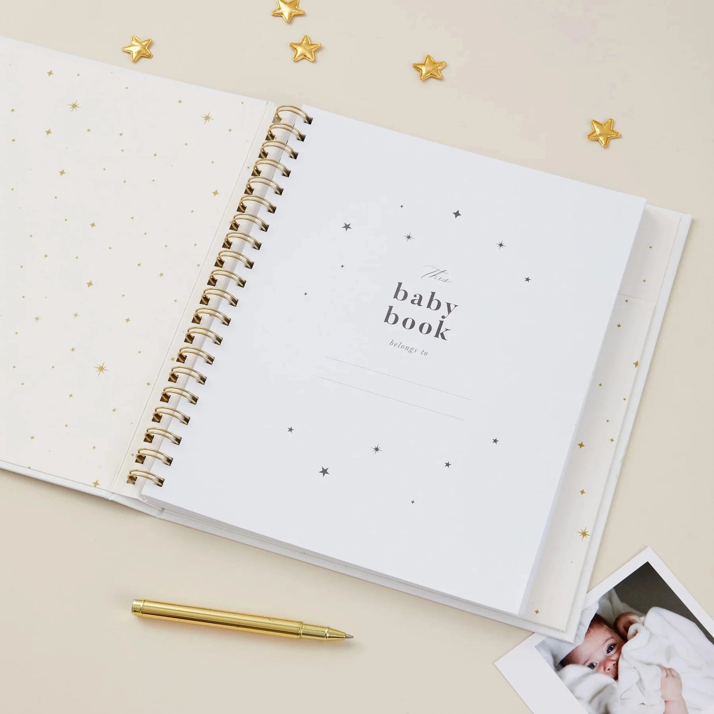 My Baby Book | White Stationery Blush and Gold 