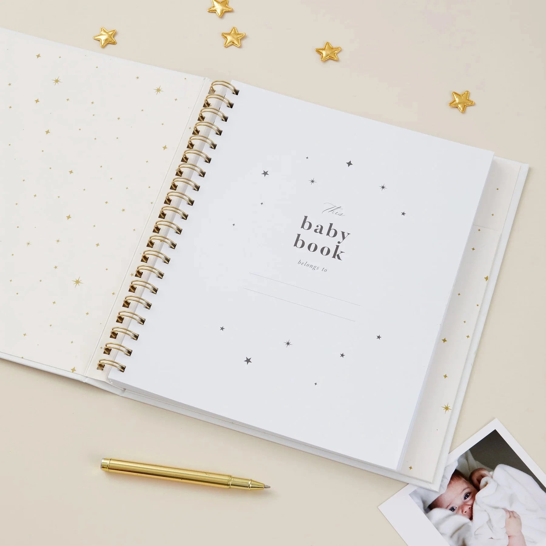 My Baby Book | White Stationery Blush and Gold 