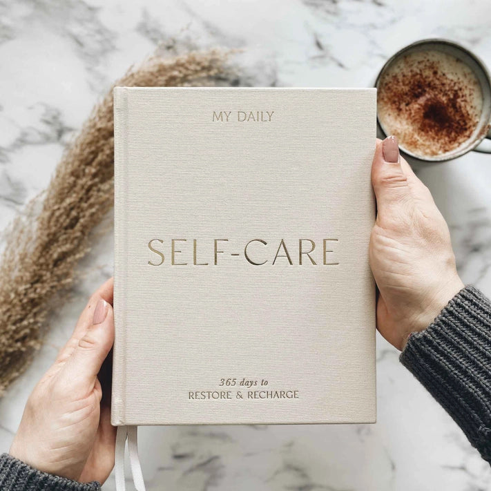 My Daily Self Care Journal | Almond Stationery Blush and Gold 