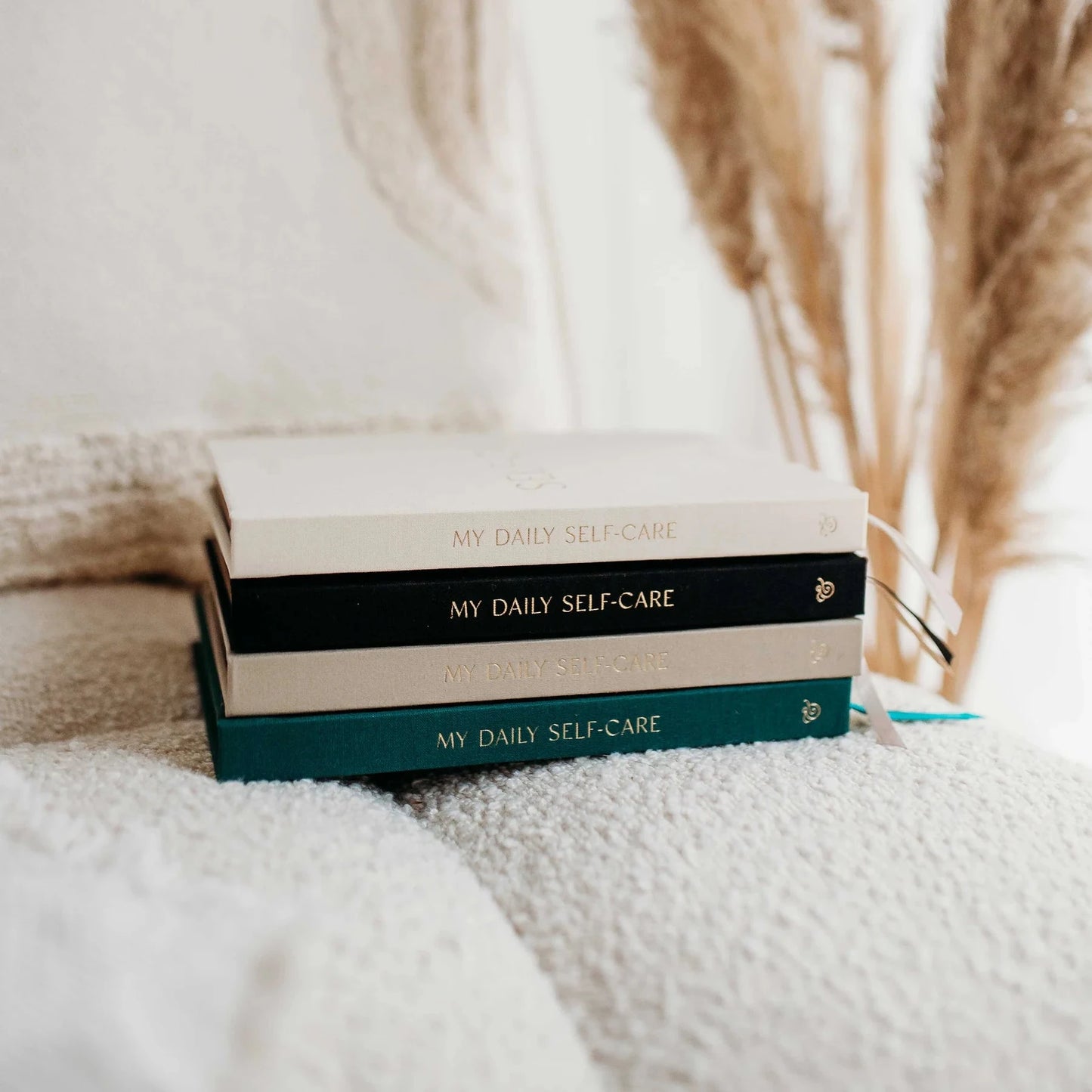 My Daily Self Care Journal | Pebble Stationery Blush and Gold 