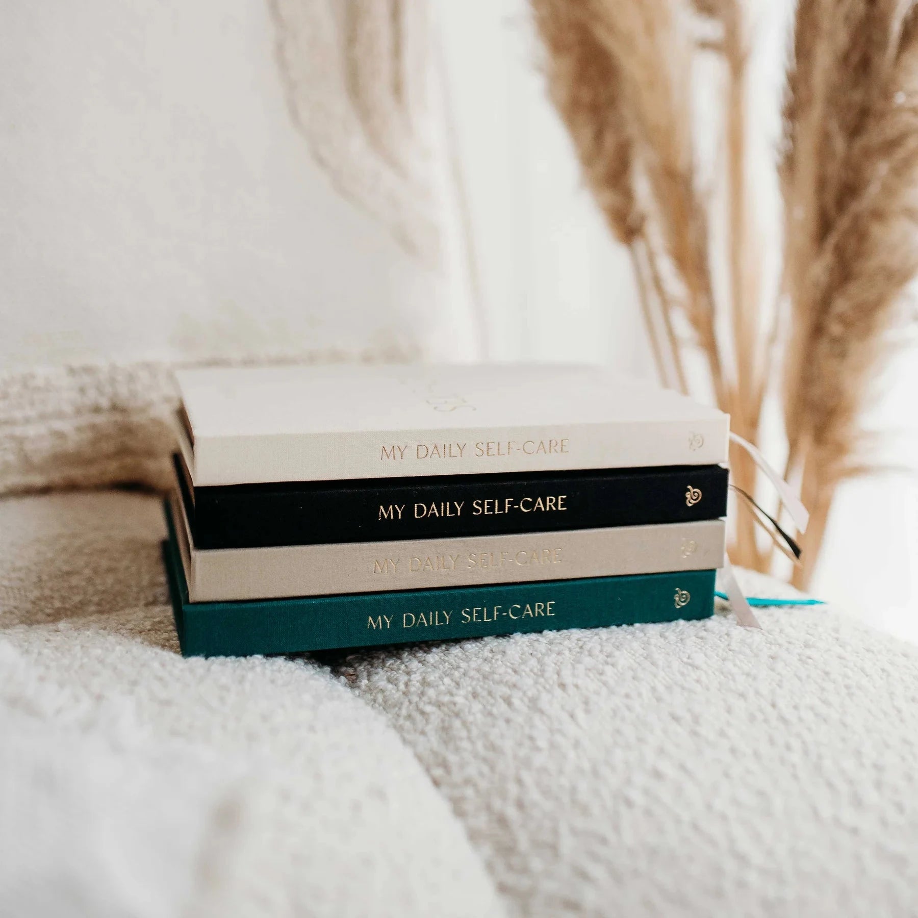 My Daily Self Care Journal | Pebble Stationery Blush and Gold 