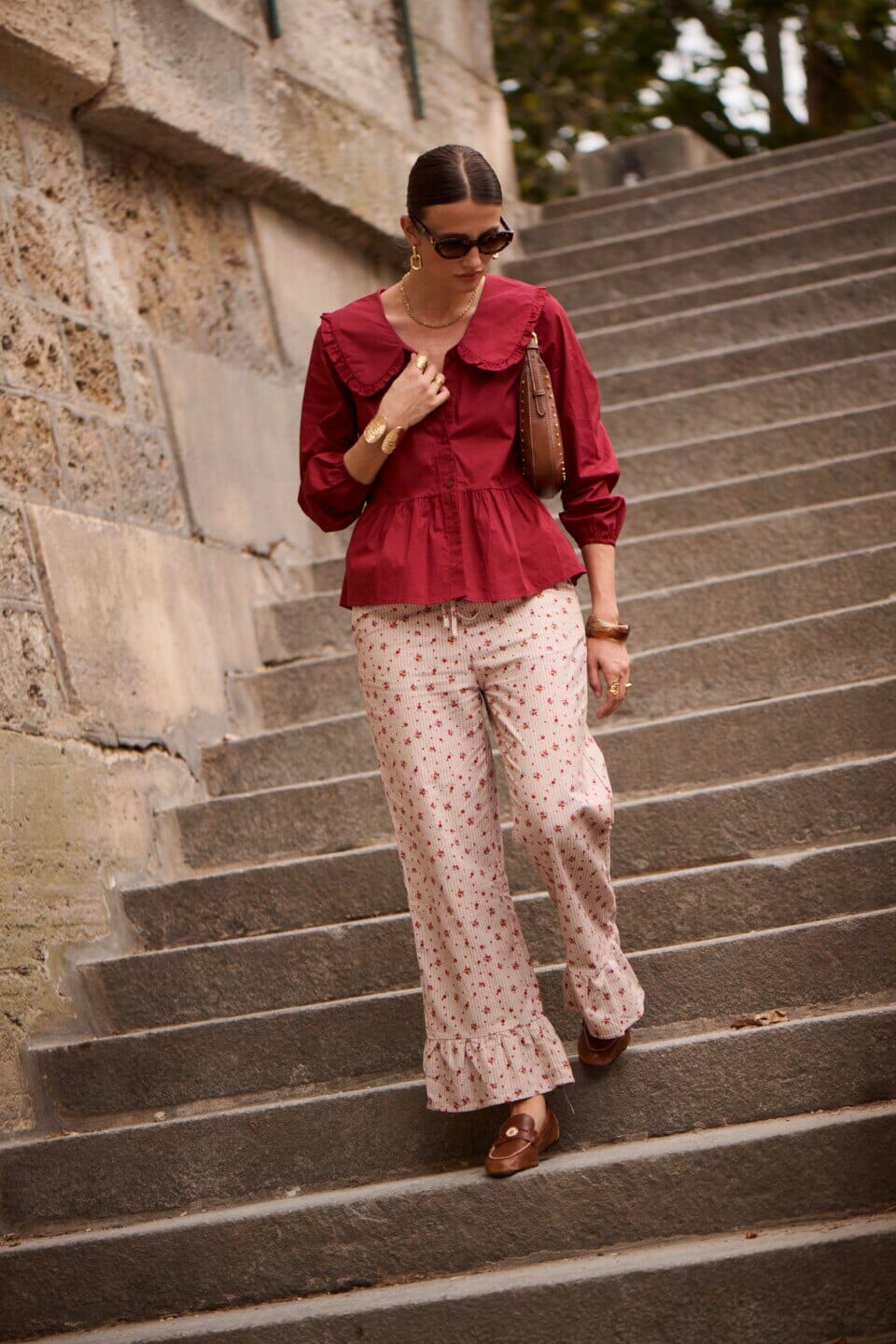 Myla Pants | Taupe Pants Parisienne Collection 