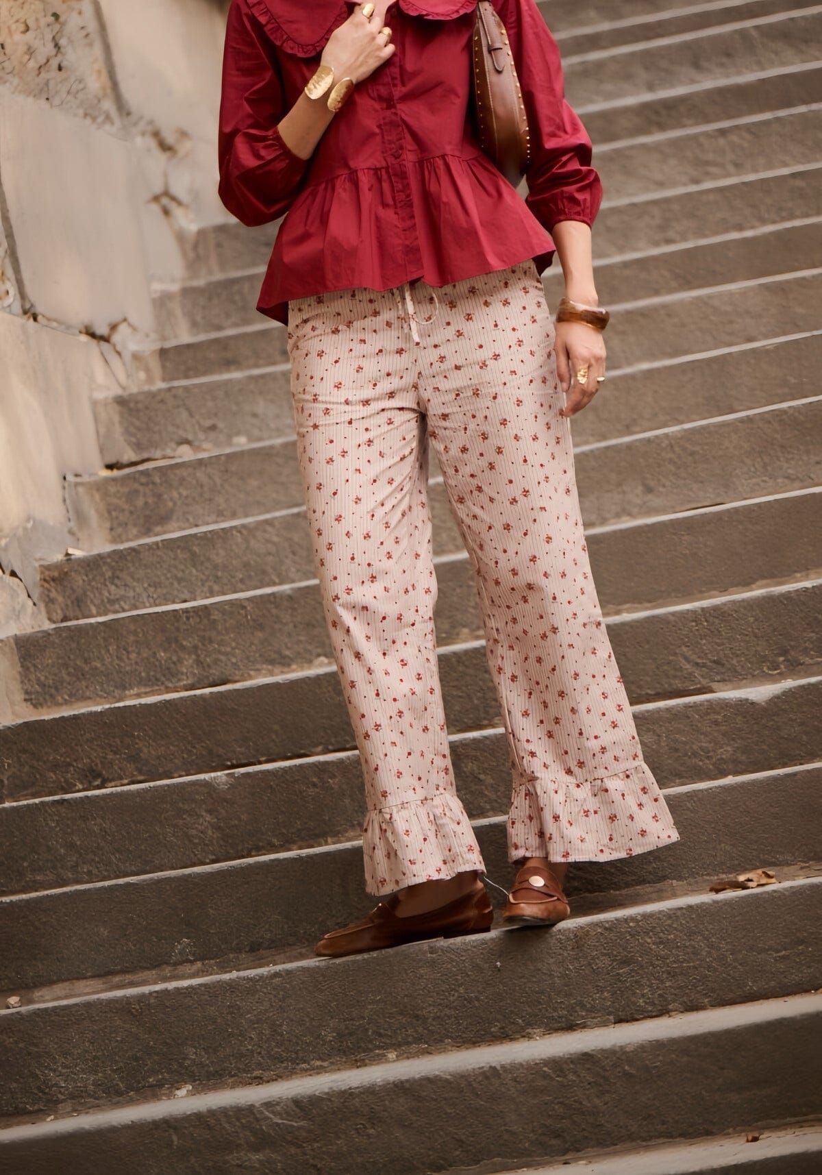 Myla Pants | Taupe Pants Parisienne Collection 