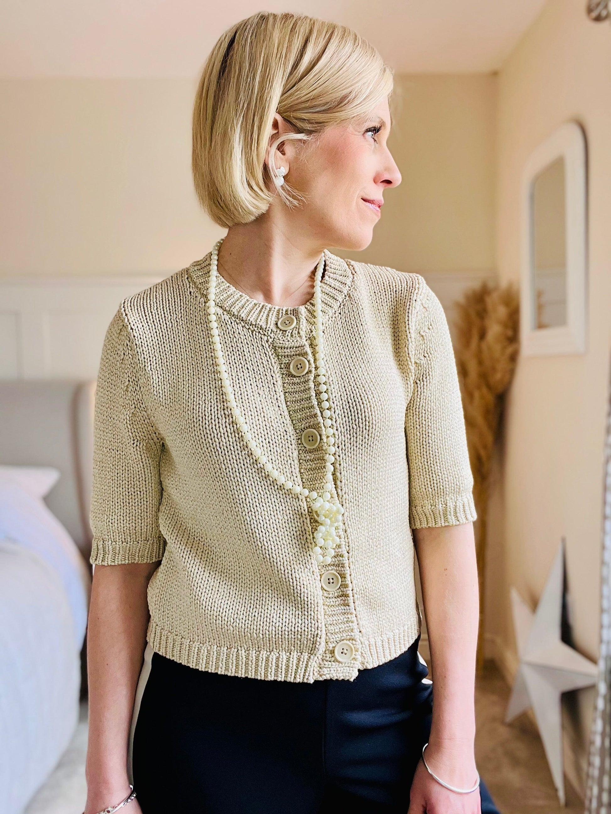 Nathelie Cardigan | French Oak Metal Cardigan Part Two 