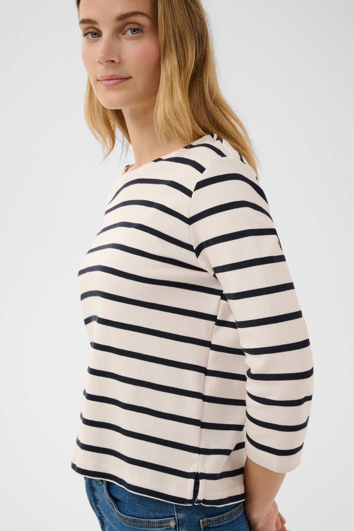 Nela Stripe Top | Dark Navy Shirts & Tops Part Two 