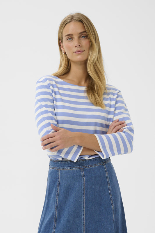 Nela Stripe Top | Hydrangea Stripe Shirts & Tops Part Two 