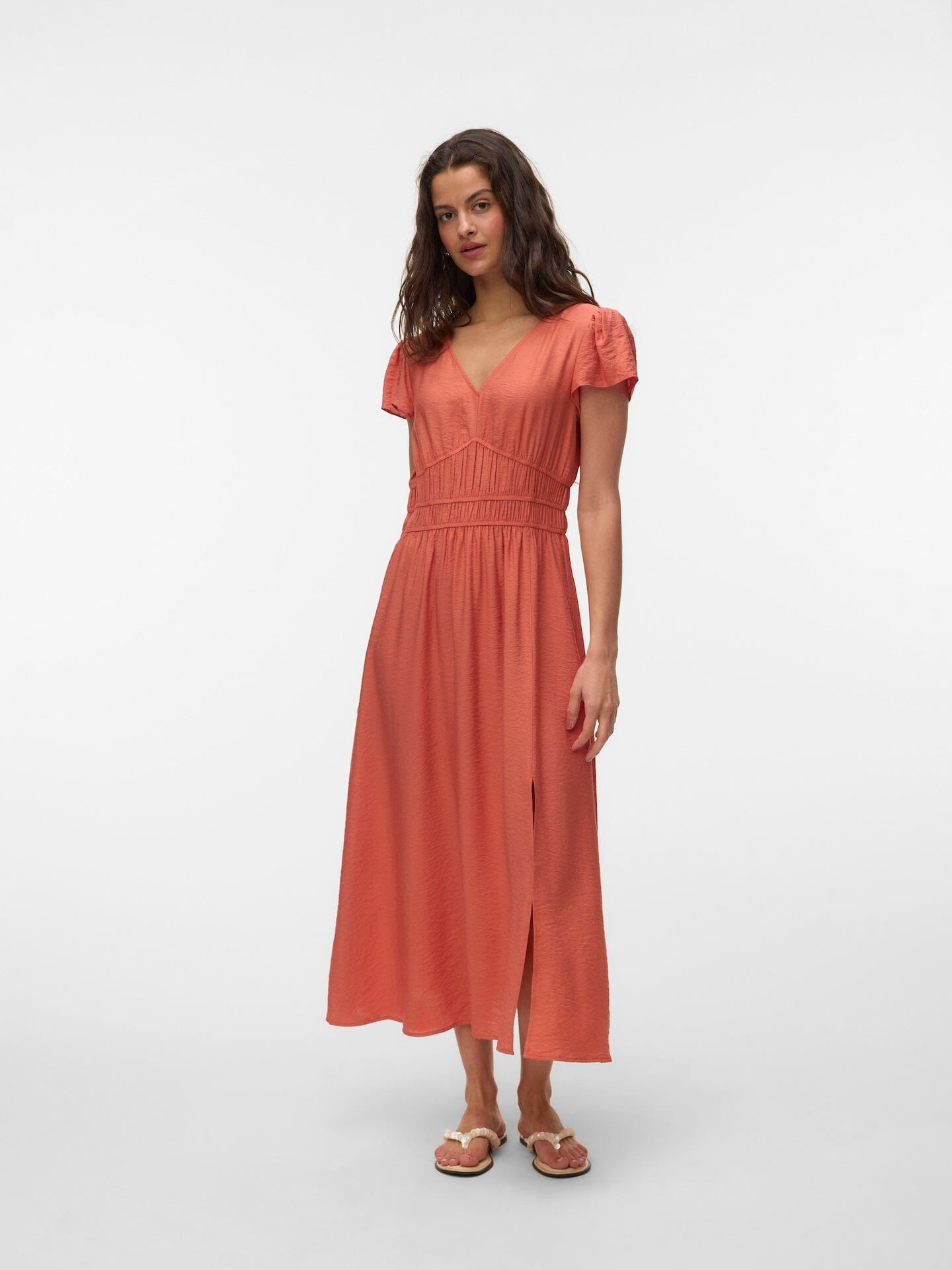 Nellie V Neck Dress | Langoustine Dress Vero Moda 