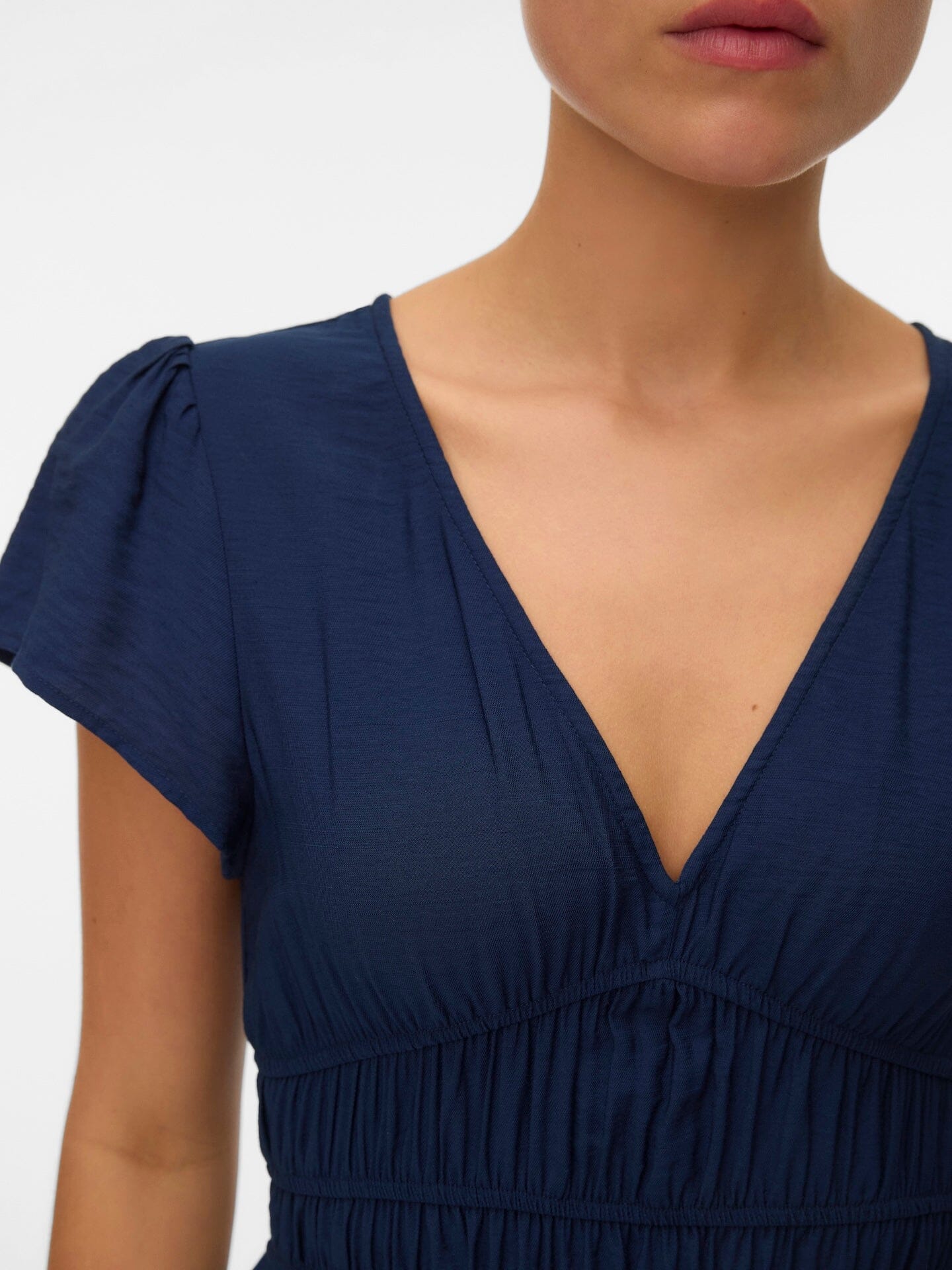 Nellie V Neck Dress | Navy Blazer Dress Vero Moda 