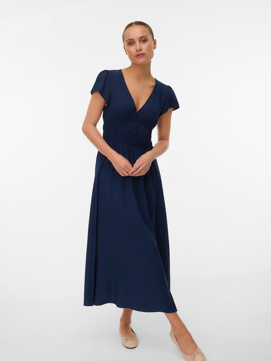 Nellie V Neck Dress | Navy Blazer Dress Vero Moda 