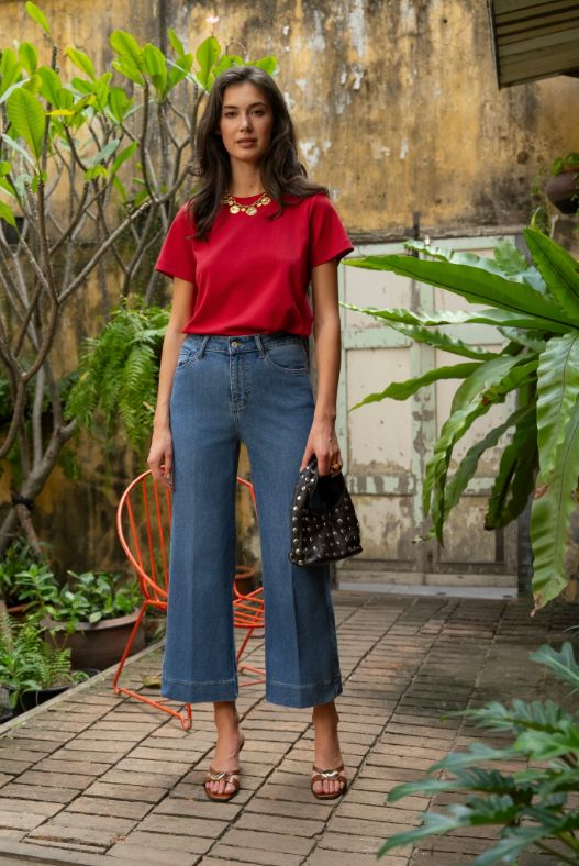 NEW Cleo Wide Leg Jeans | 2 Colours Jeans Parisienne Collection 