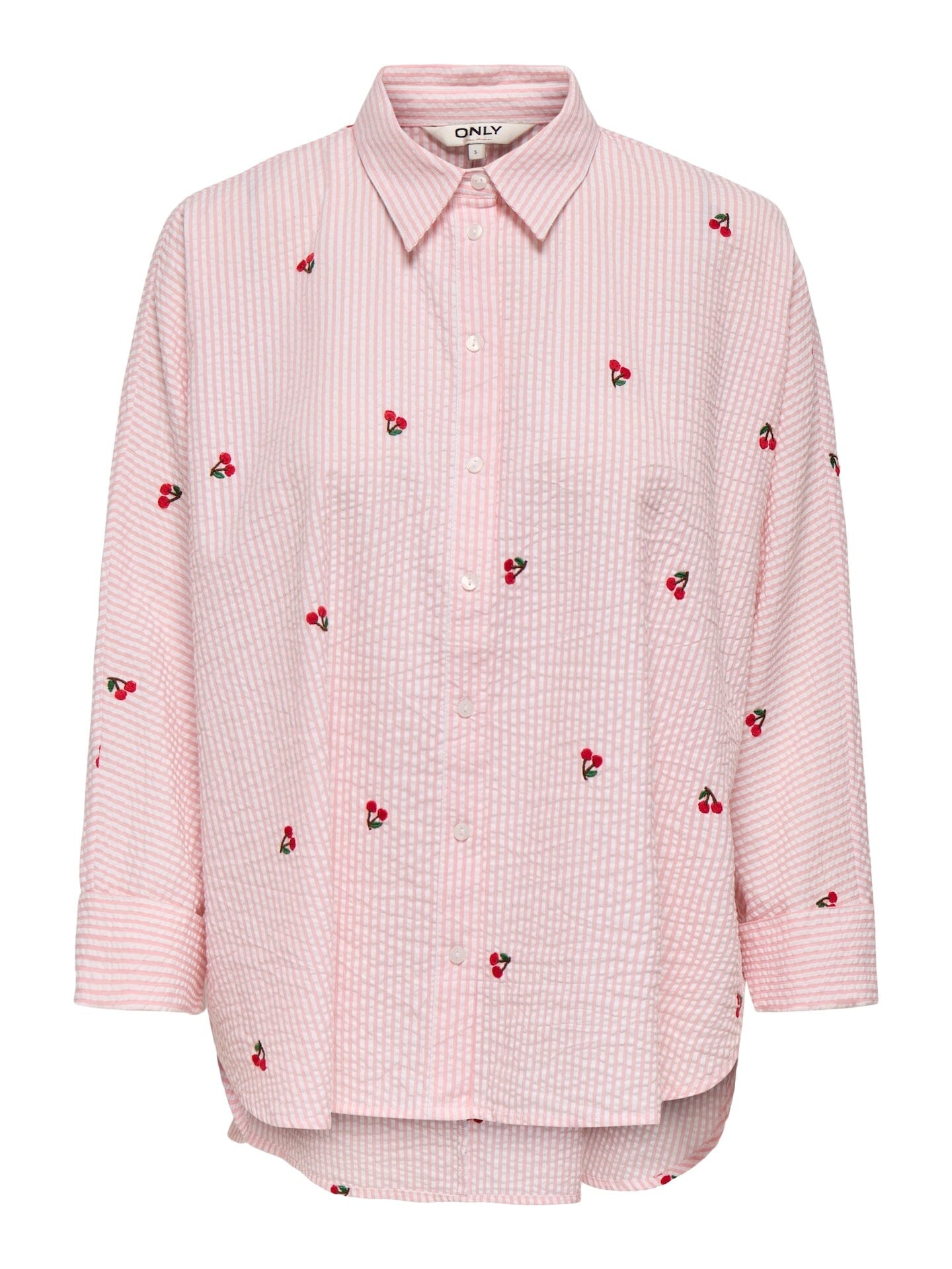 New Lina Cherry Shirt | Crystal Rose/Bright White Shirt Only 