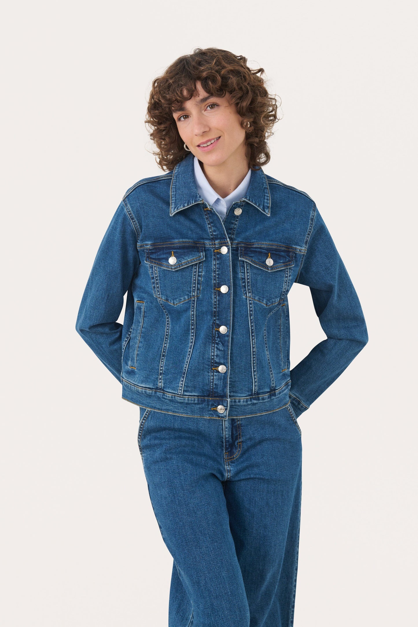 Nicholia Jacket | Medium Dark Blue Coats & Jackets Part Two 