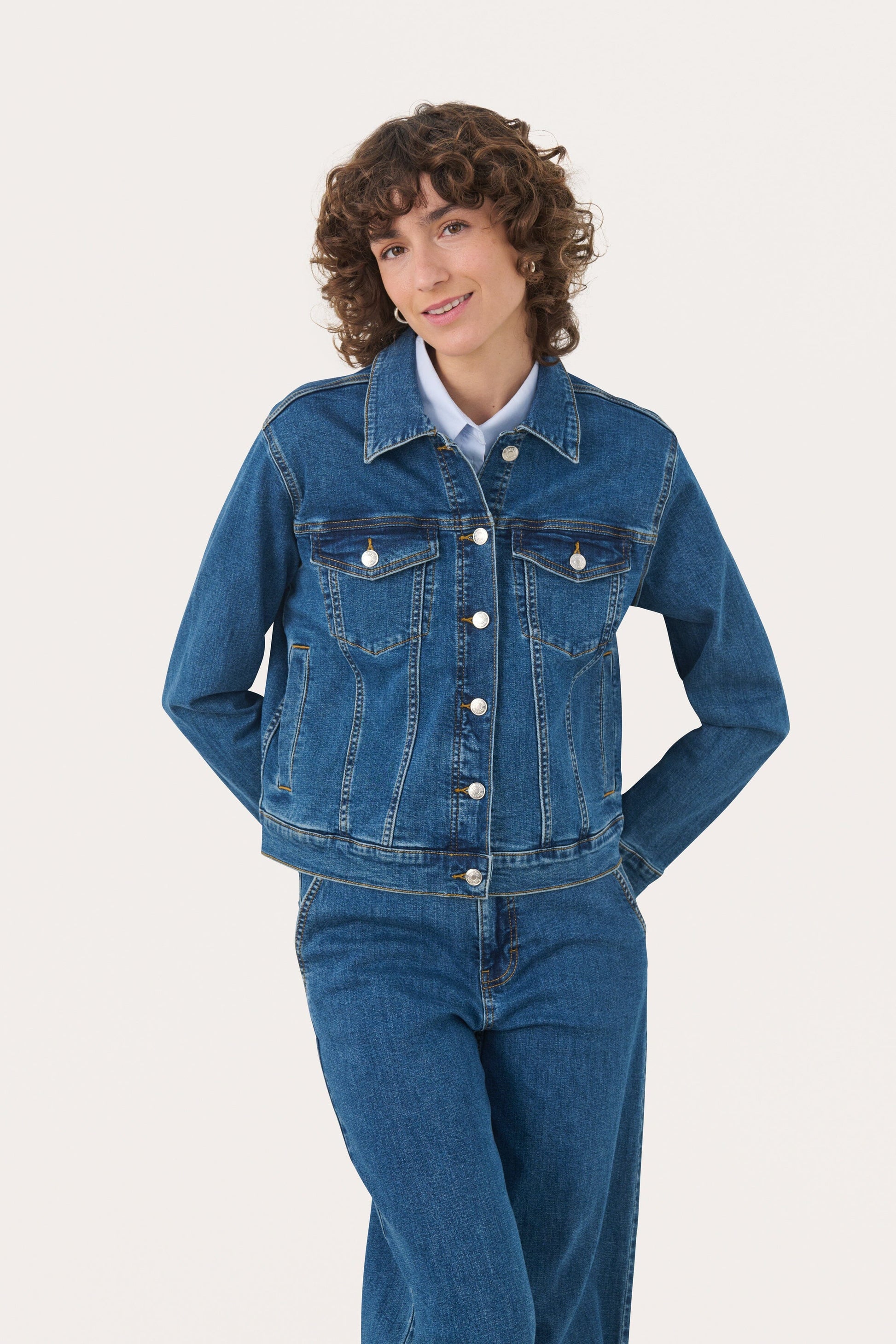 Nicholia Jacket | Medium Dark Blue Coats & Jackets Part Two 