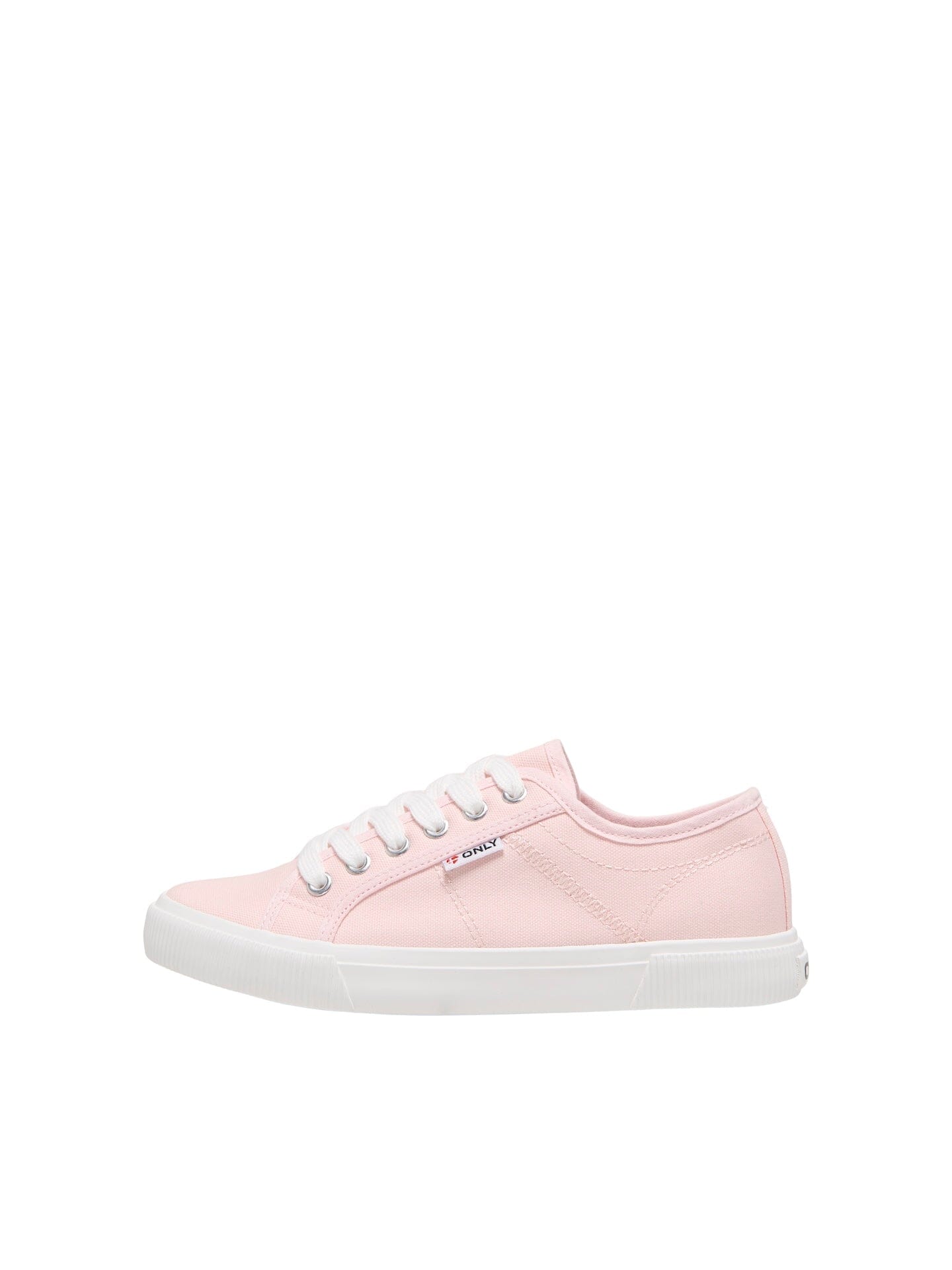 Nicola Canvas Sneaker | Silver Pink Trainers Only 