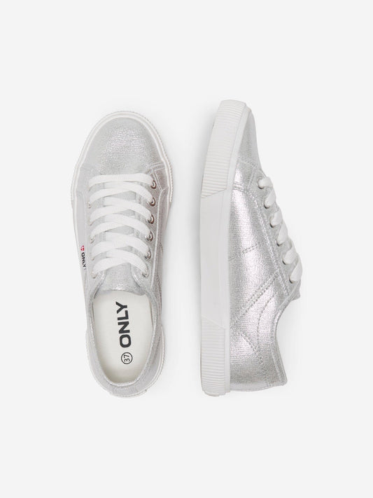 Nicola Canvas Sneaker | Silver Trainers Tamaris 
