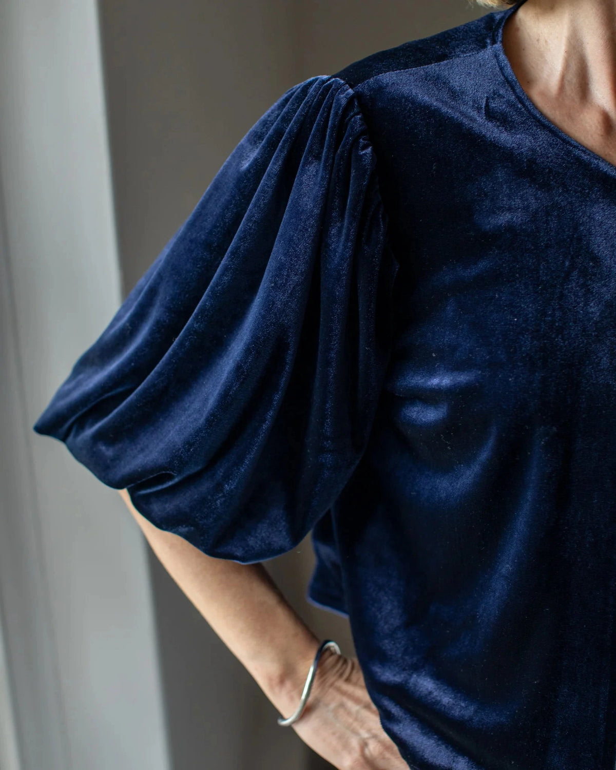 Nina Jacket | Navy Gilet Chalk 