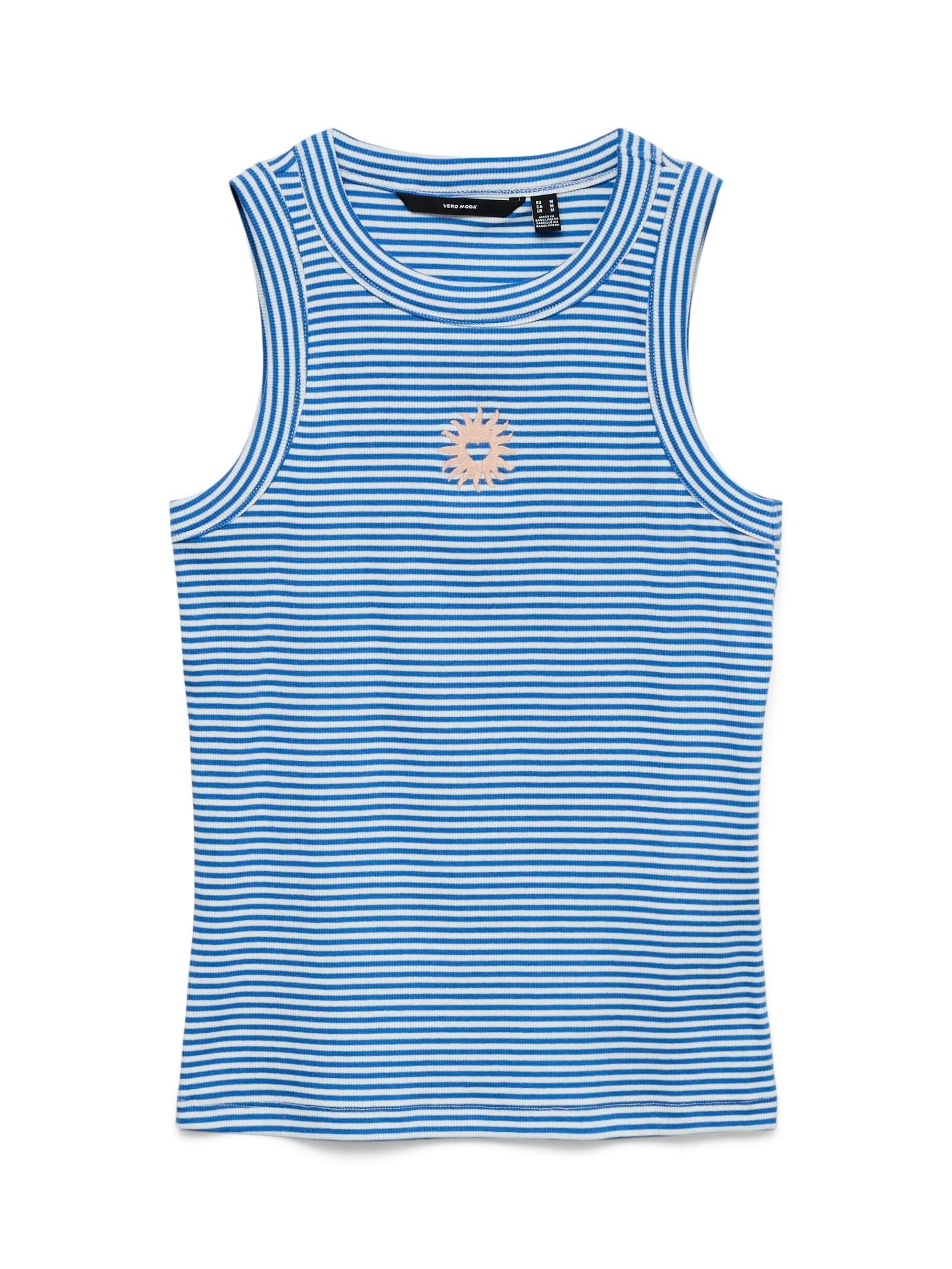 Nira Tank Top | Snow White/Nebulas Blue Blouse Vero Moda 