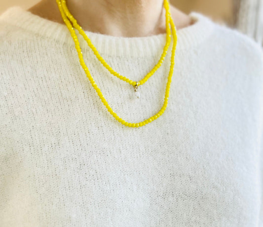 Noa Crystal Necklace | Jade Pendant Necklace French Edit 