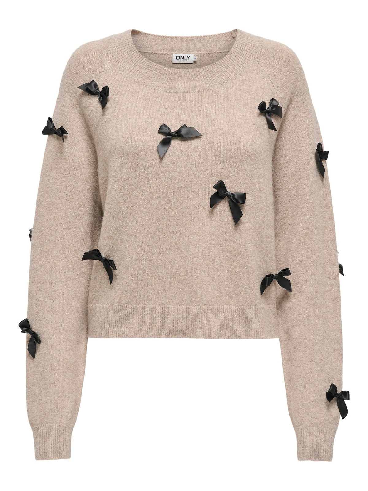 Noelle Bow Knit | Beige/Black Jumper Only 