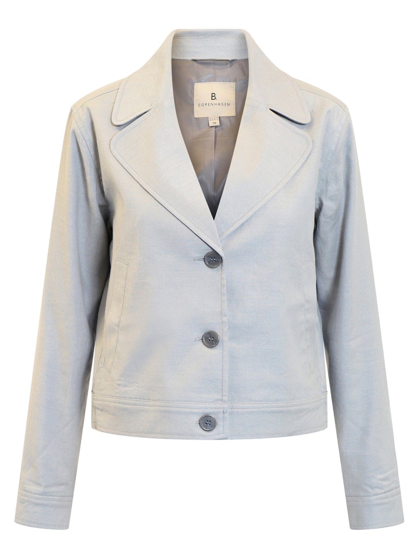 Noor Jacket | Blue/Grey Melange Blouse B.Copenhagen 