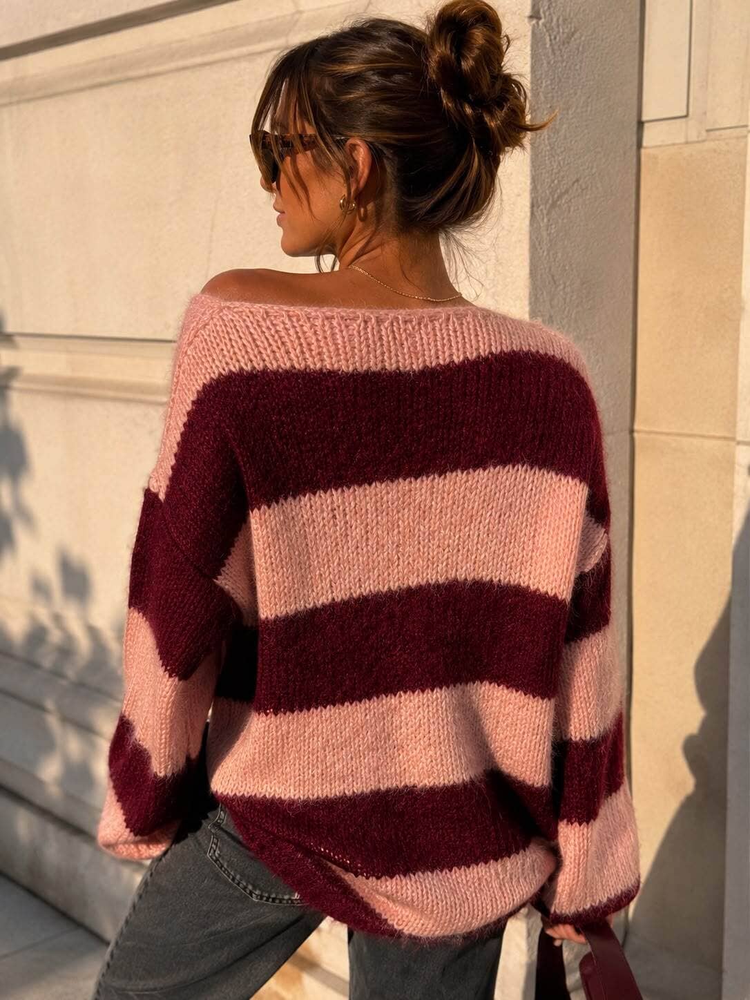 Nova Sweater | Burgundy Knitwear Parisienne Collection 