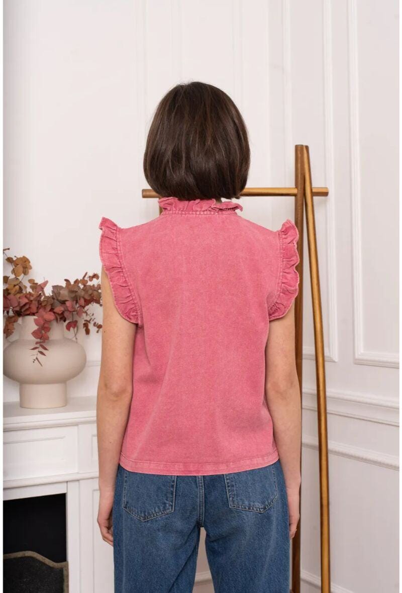 Odile Top | Old Rose Top Parisienne Collection 