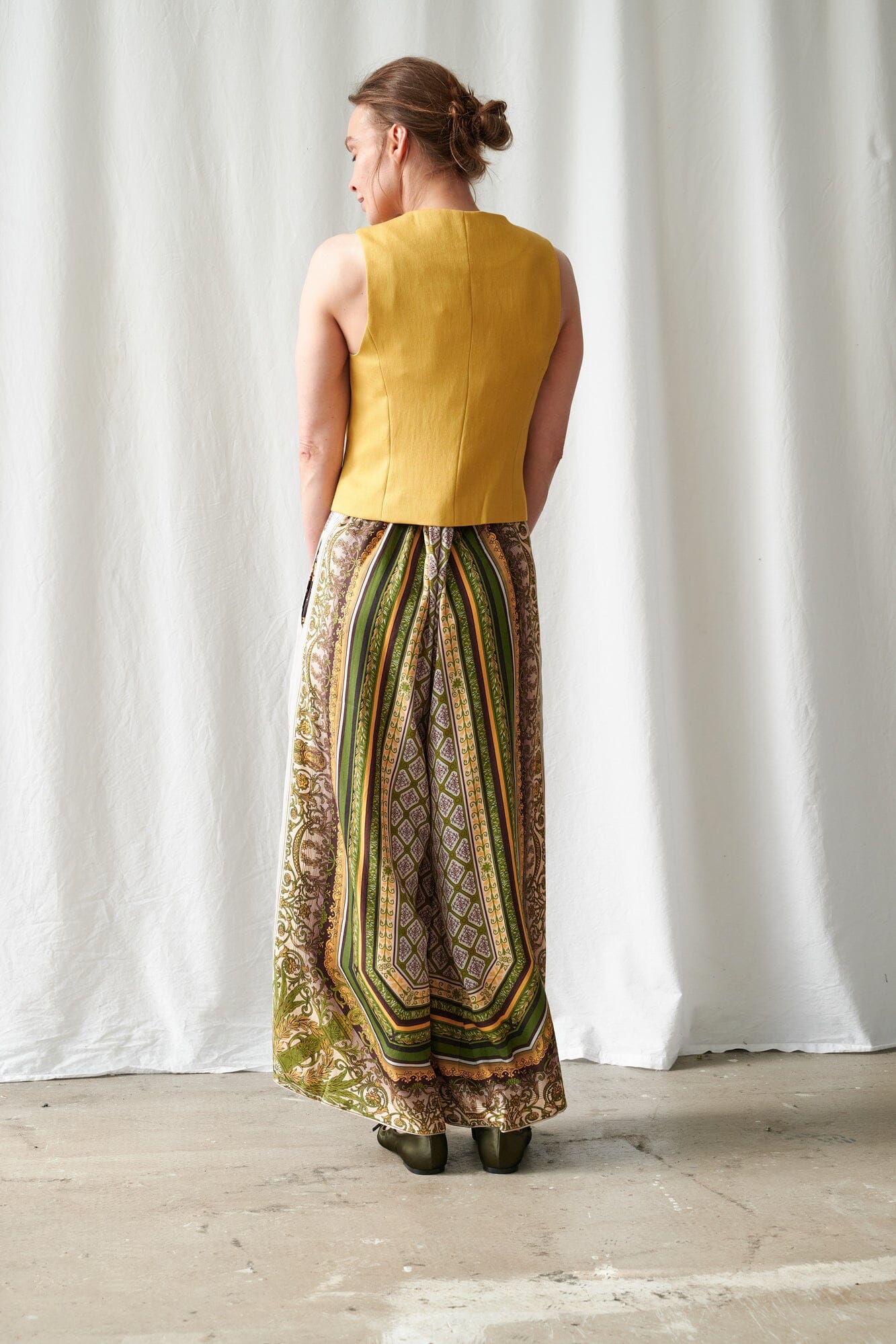 Palazzo Pants | Amulet | Green Pants One Hundred Stars 