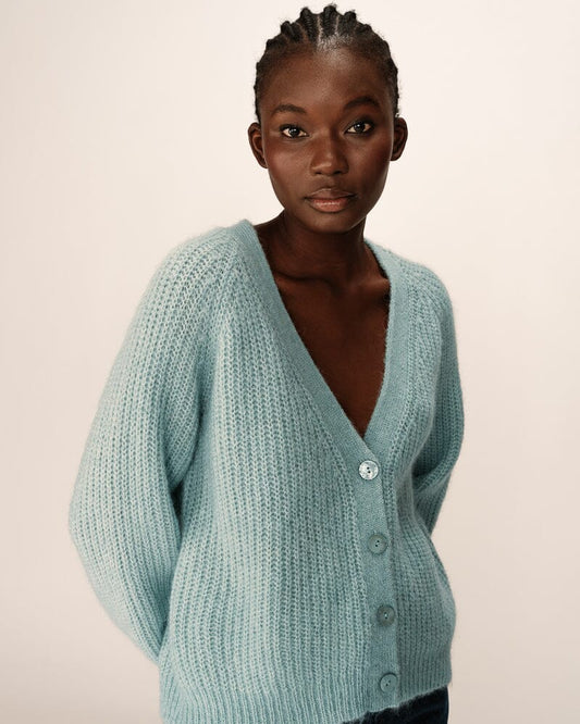 Panettone | Aqua Cardigan Grace and Mila 