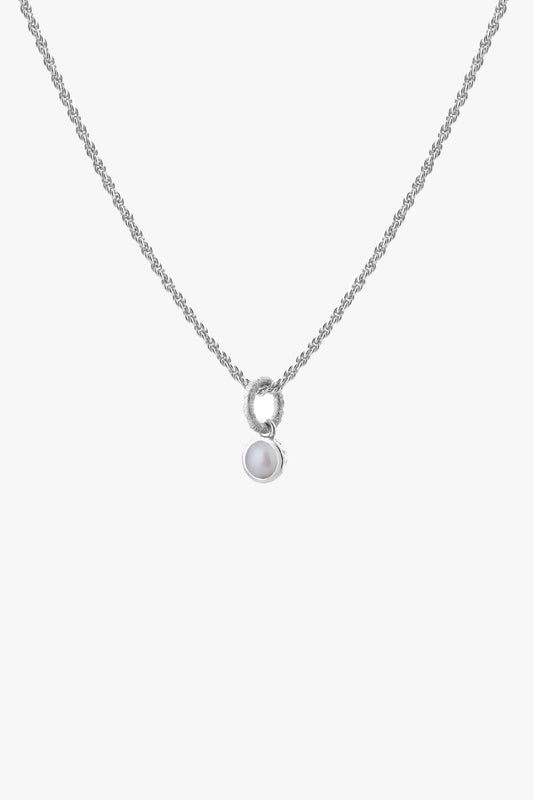 Pearl Birthstone Necklace | Silver Necklaces Tutti & Co 