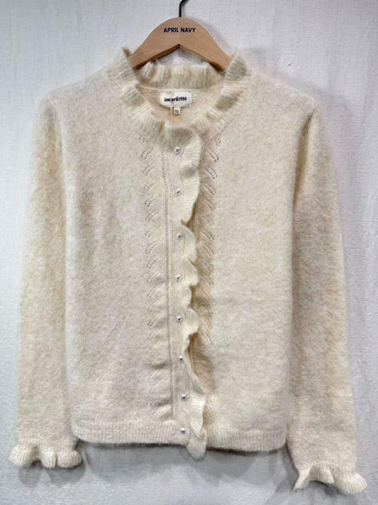 Perla Cardigan | Beige Knitwear Parisienne Collection 