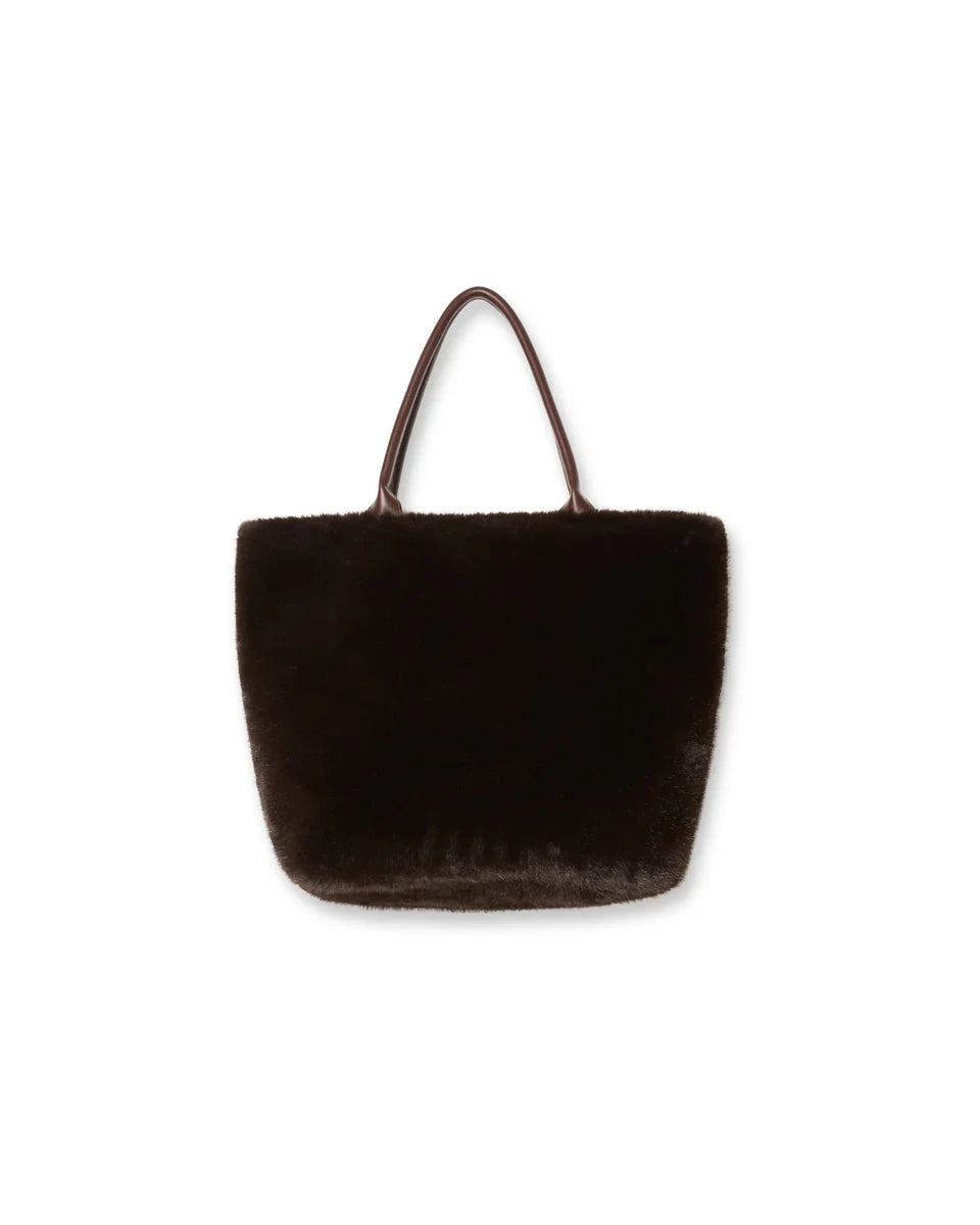 Pimlico Bag | Dark Chocolate Clutch bag Chalk 