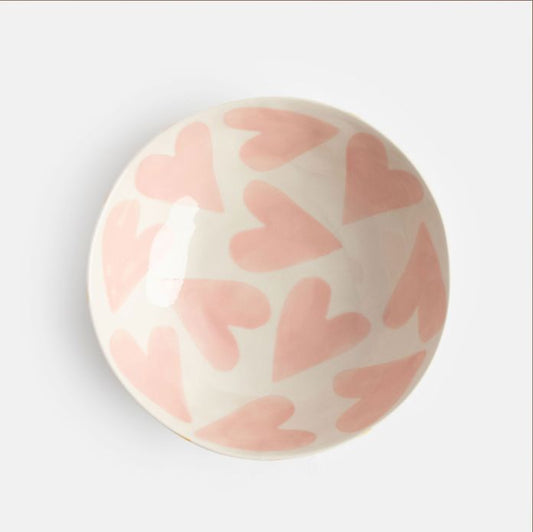 Pink Heart Bowl Bowl Caroline Gardner 