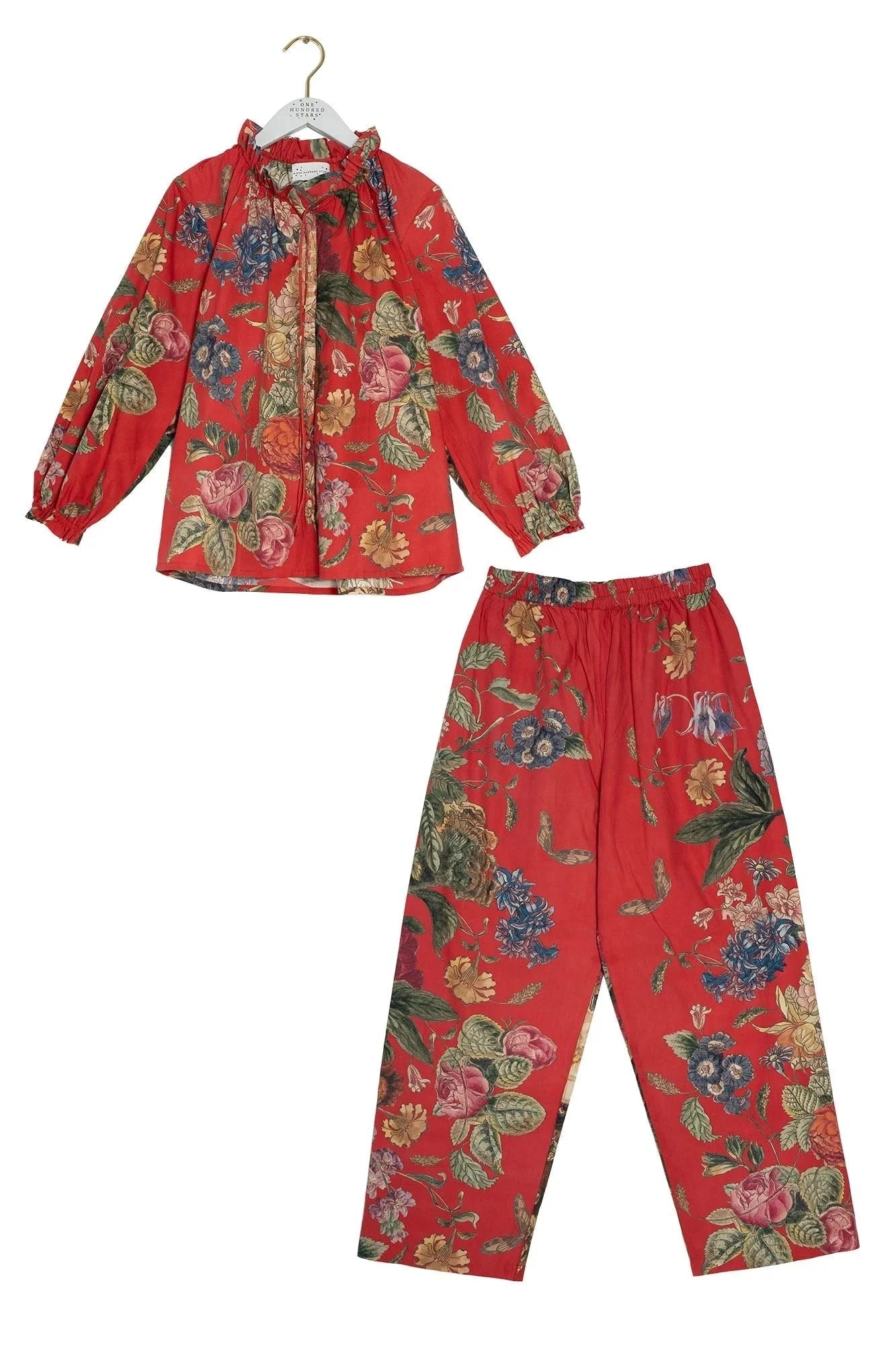Poplin Pyjamas | Primula Berry Pyjamas One Hundred Stars 