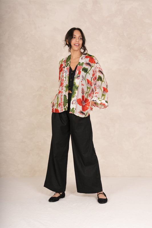 Poppy Kimono | Red Casual Kimonos One Hundred Stars 