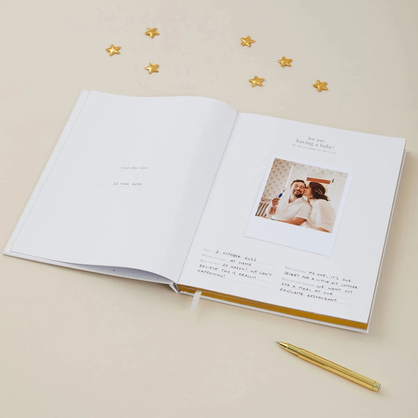 Pregnancy Journal | Pearl Stationery Blush and Gold 