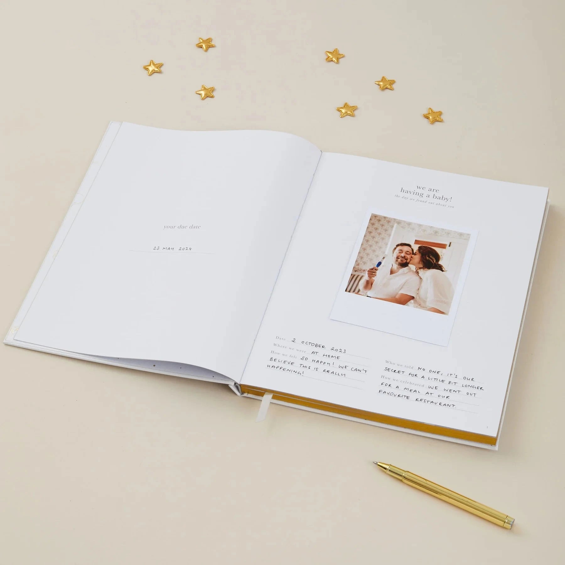Pregnancy Journal | Pearl Stationery Blush and Gold 